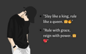 royal attitude caption for instagram