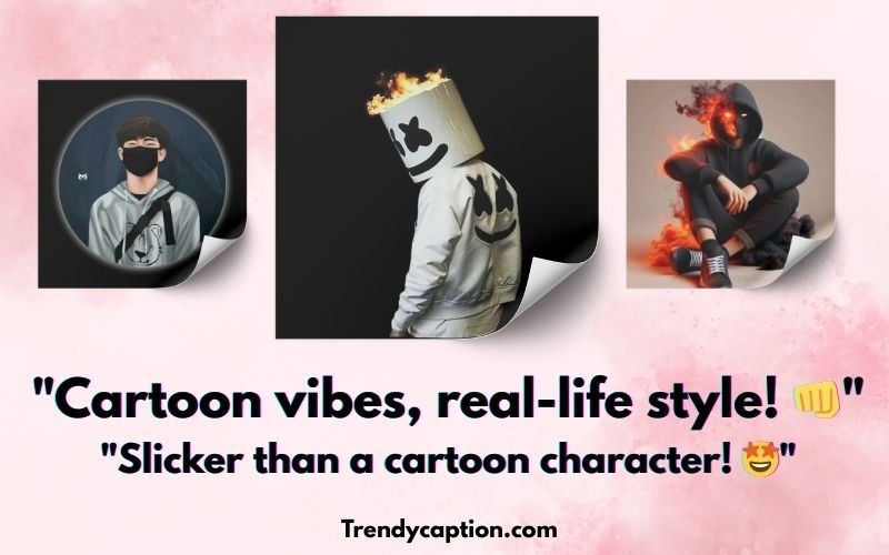 Attitude Cartoon Boy Dp Captions 