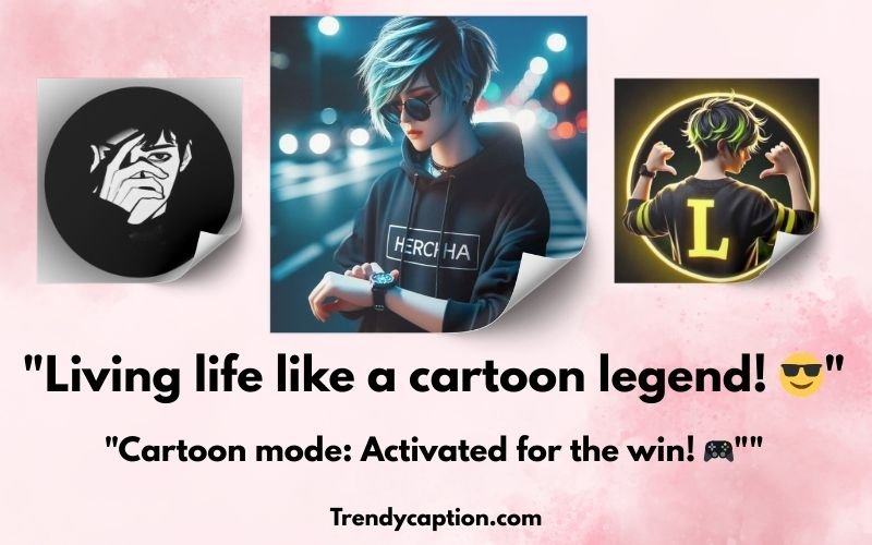 Attitude Cartoon Boy Dp Captions 