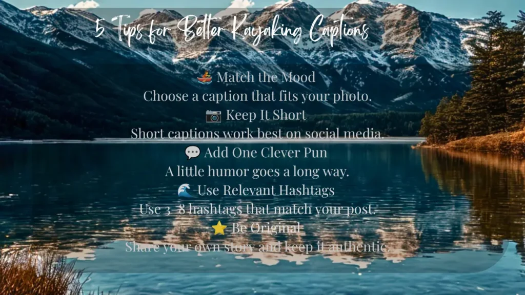 How to Choose the Perfect Funny Kayaking Caption?