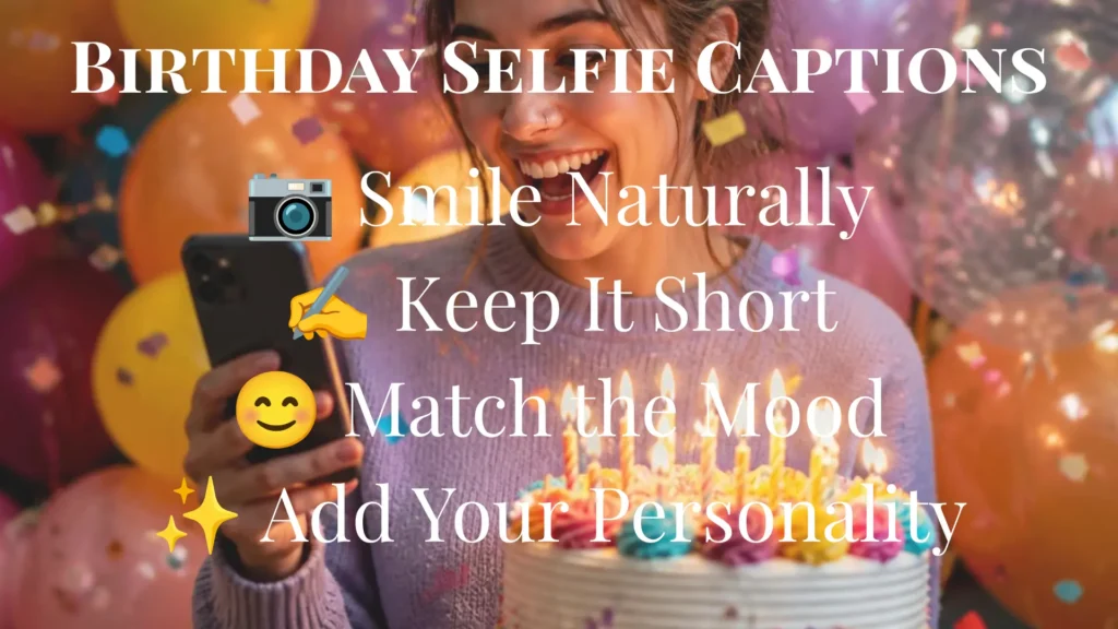 Funny Birthday Selfie Captions