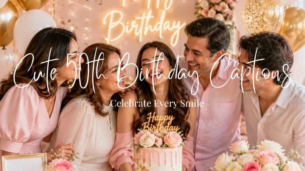 Cute 50th Birthday Captions