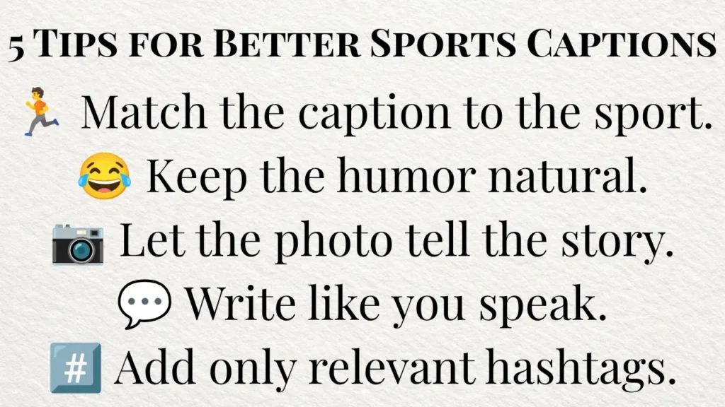 Expert Tips for Writing Better Funny Sports Captions