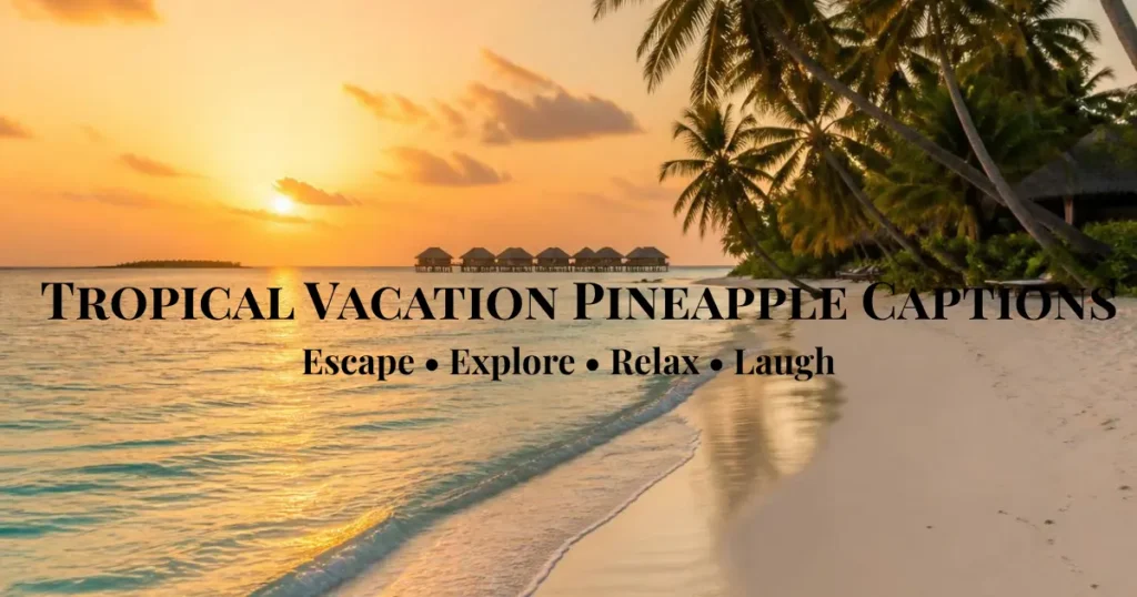 Tropical Vacation Pineapple Captions