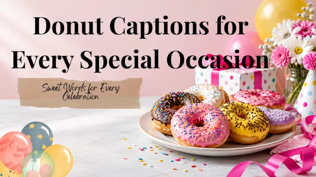 Donut Captions for Special Occasions