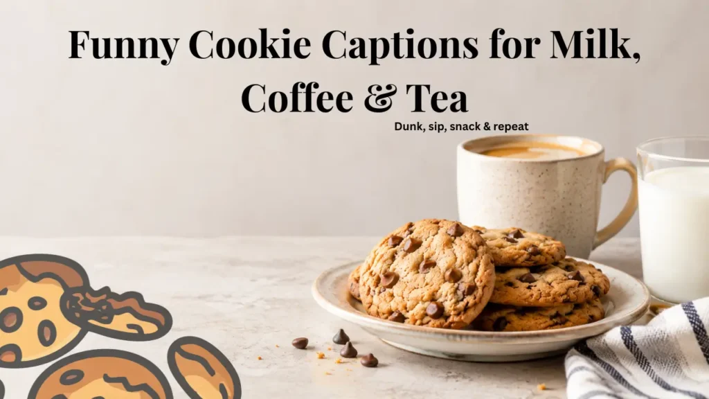 Funny Captions for Cookies with Milk, Coffee, or Tea
