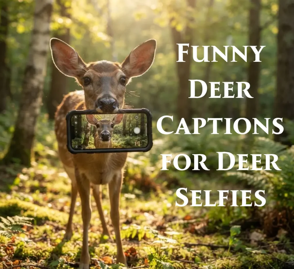 Funny Deer Captions for Deer Selfies