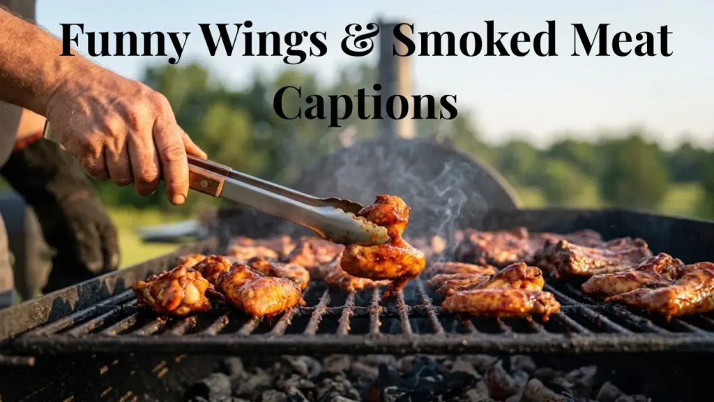 Funny Wings & Smoked Meat Captions