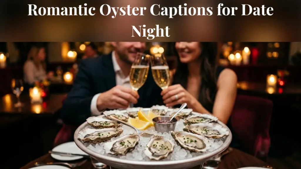 Romantic Oyster Captions for Date Night