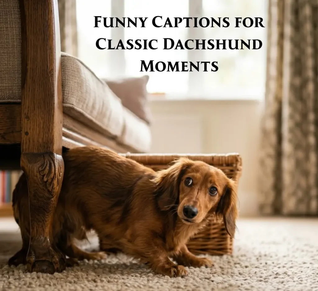 Funny Captions for Classic Dachshund Moments