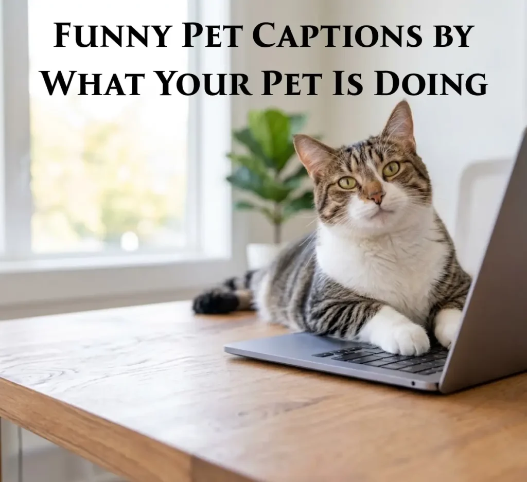 Funny Pet Captions by What Your Pet Is Doing