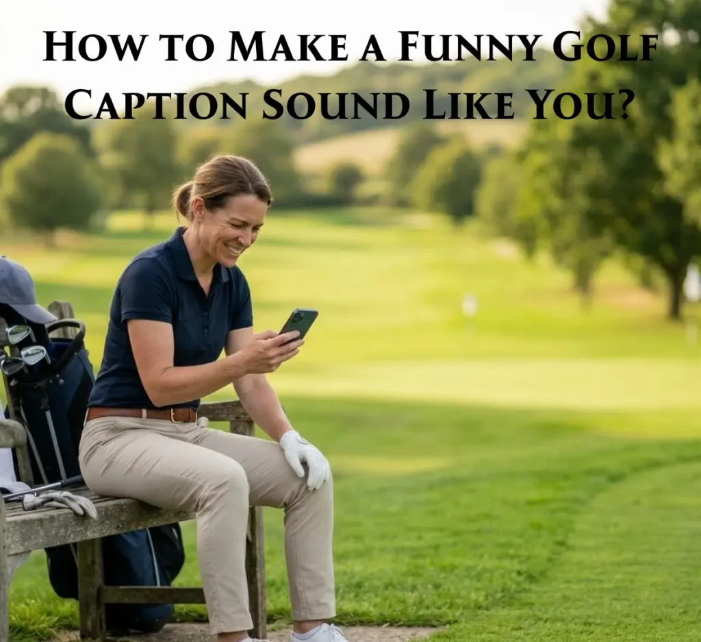 How to Make a Funny Golf Caption Sound Like You?